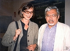 Claudia Hammerschmidt mit Guillermo Cabrera Infante